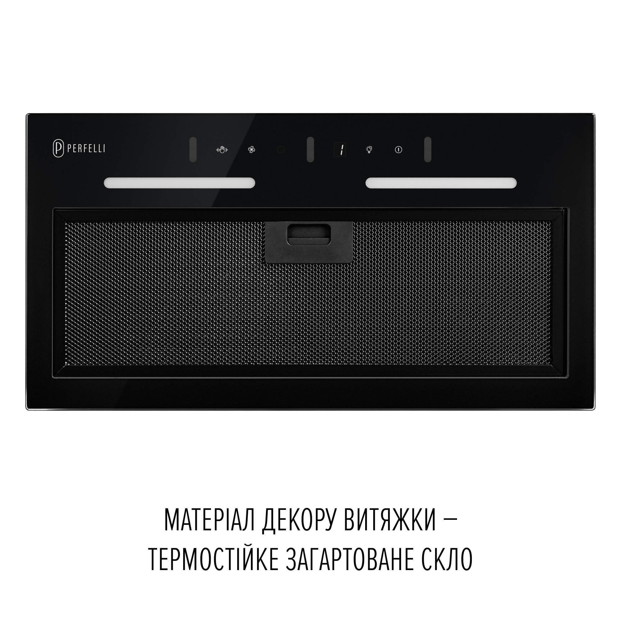 Вытяжка полновстраиваемая PERFELLI VIOLA 5PWRB NERO (Цвет Черный) - фото 2 Вытяжка полновстраиваемая PERFELLI VIOLA 5PWRB NERO - фото 2