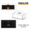 Вытяжка полновстраиваемая WEILOR LUNA WBG 55 BLACK (Германия)- № 15