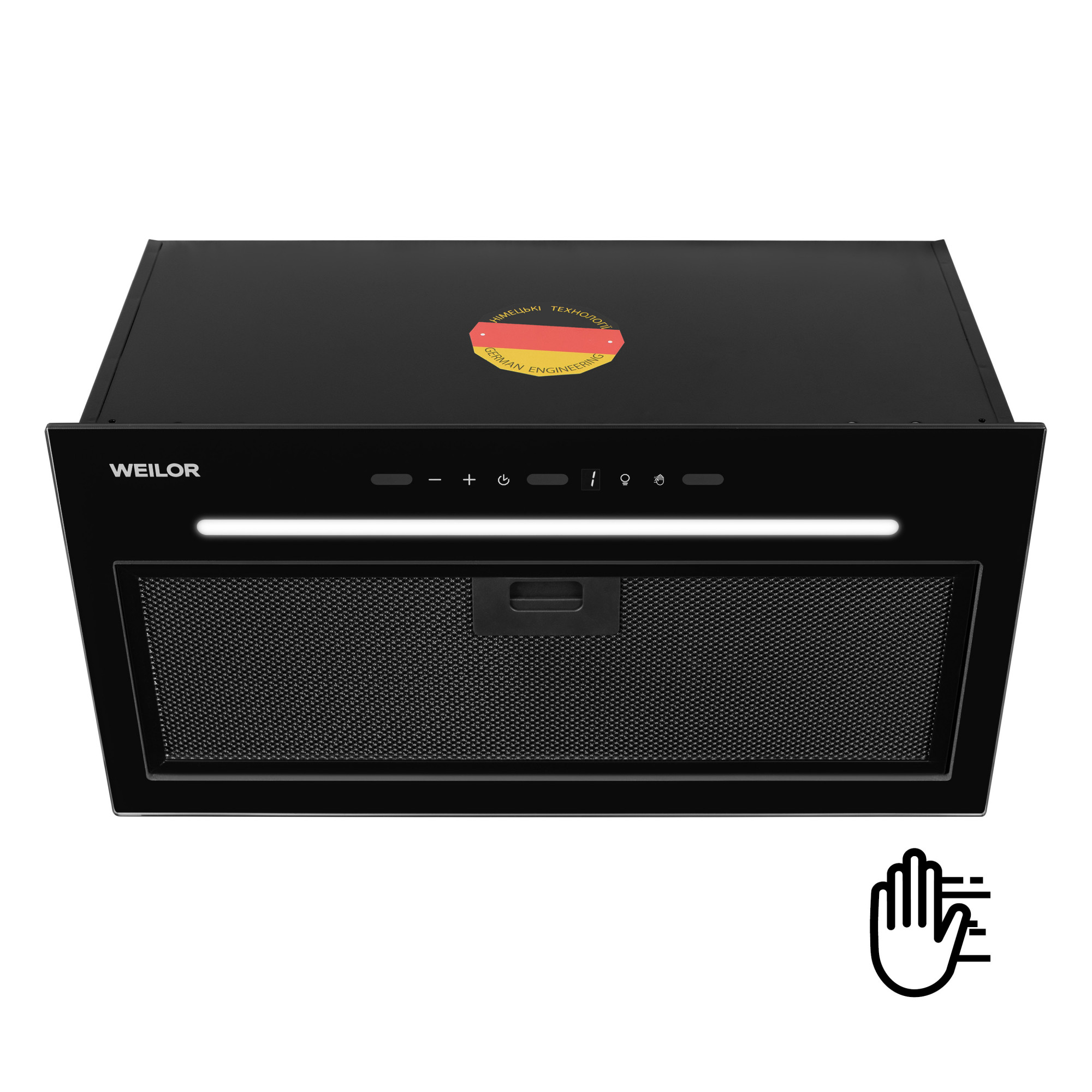 Вытяжка полновстраиваемая WEILOR LUNA WBG 58 BLACK (Цвет Черный), Атикул 5905538402188 |  купить на AQUILA.UA - фото 1
