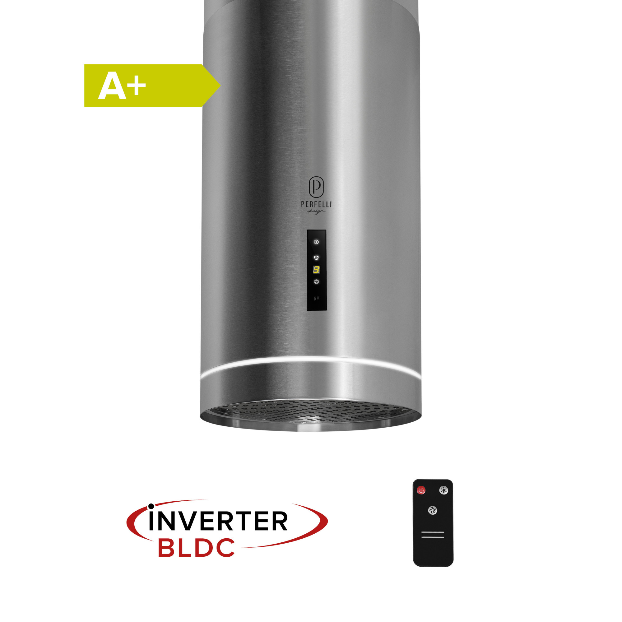 Вытяжка островная PERFELLI DESIGN ISOLA 35 INOX SILENZIO (Цвет Нержавеющая сталь), Атикул 5905563501849 |  купить на AQUILA.UA - фото 1