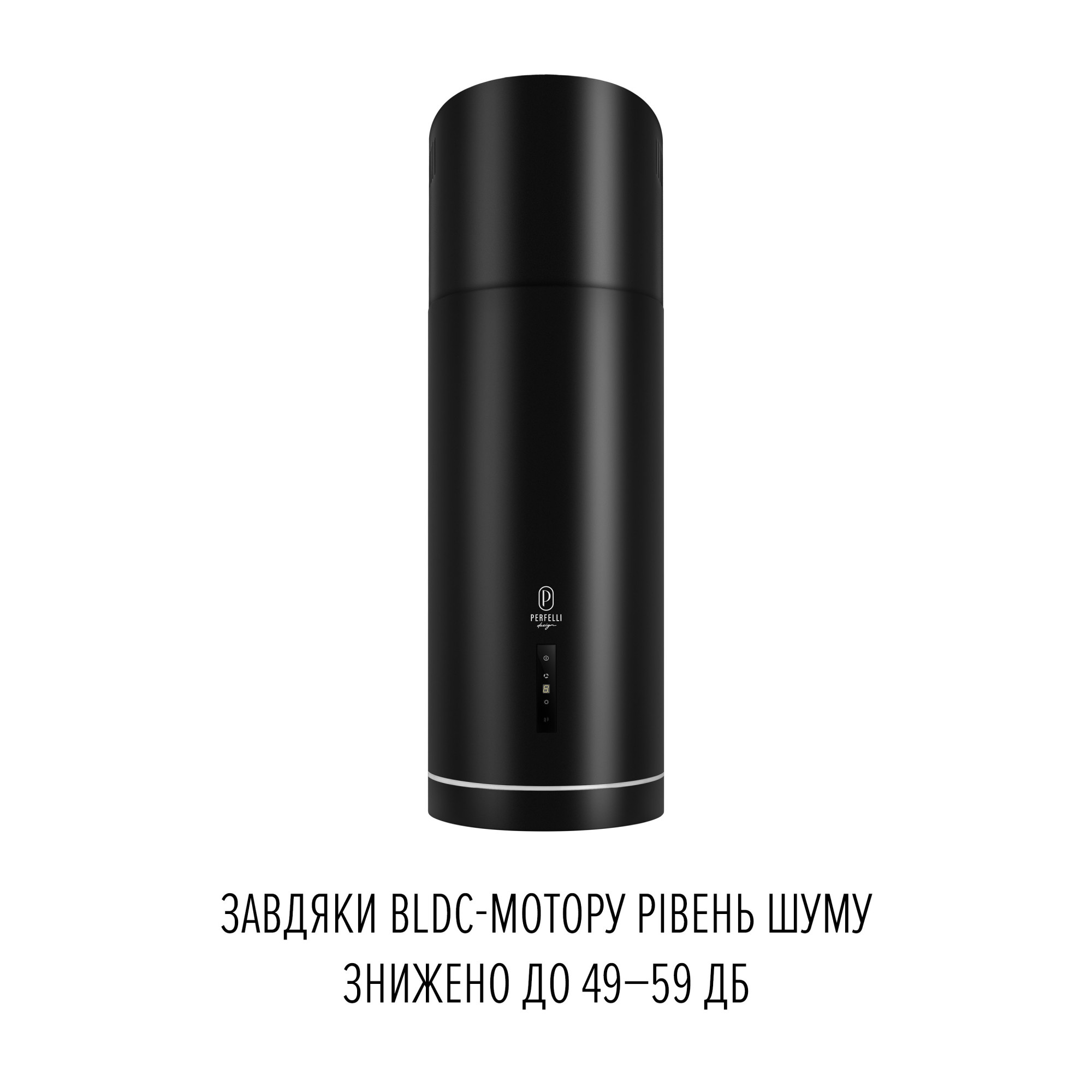 Вытяжка островная PERFELLI DESIGN ISOLA 35 NERO SILENZIO (Цвет Черный) - фото 3 Вытяжка островная PERFELLI DESIGN ISOLA 35 NERO SILENZIO - фото 3