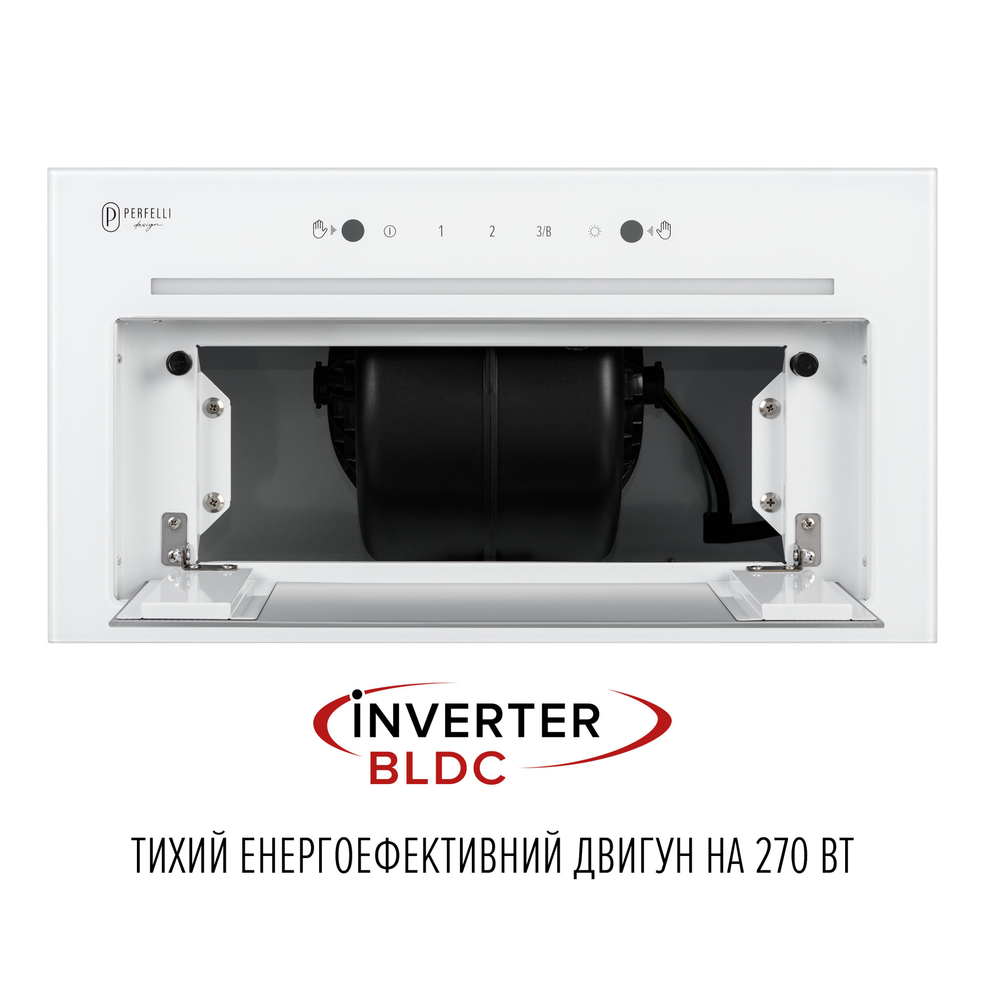 Вытяжка полновстраиваемая PERFELLI DESIGN FILINI 5 BIANCO SILENZIO - фото 4