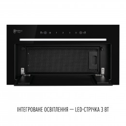 Вытяжка полновстраиваемая PERFELLI DESIGN FILINI 5 NERO
