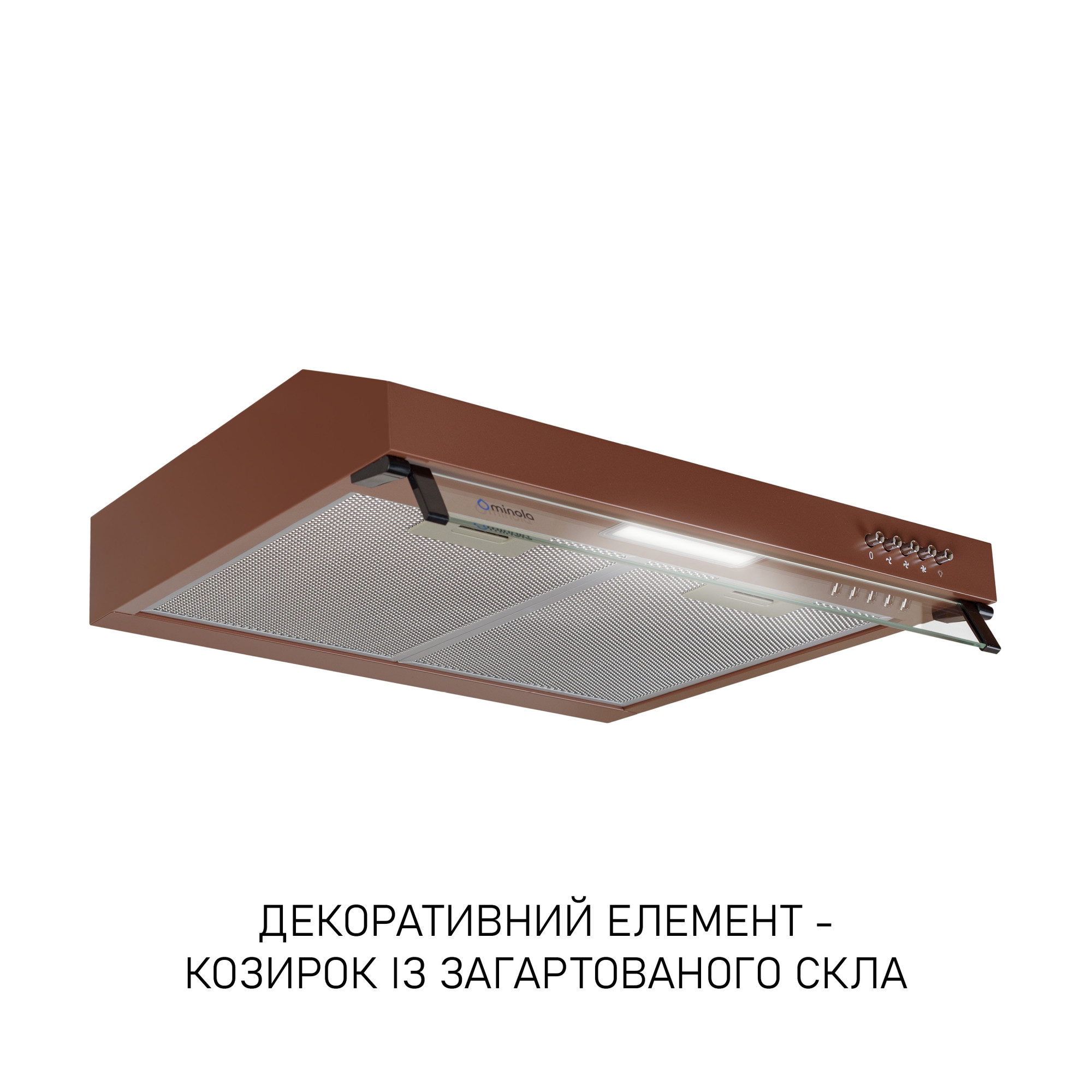 Вытяжка плоская Minola HPL 622 BR - фото 3