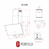 Вытяжка декоративная наклонная PERFELLI VIO 6HW BIANCO (Италия)- № 13
