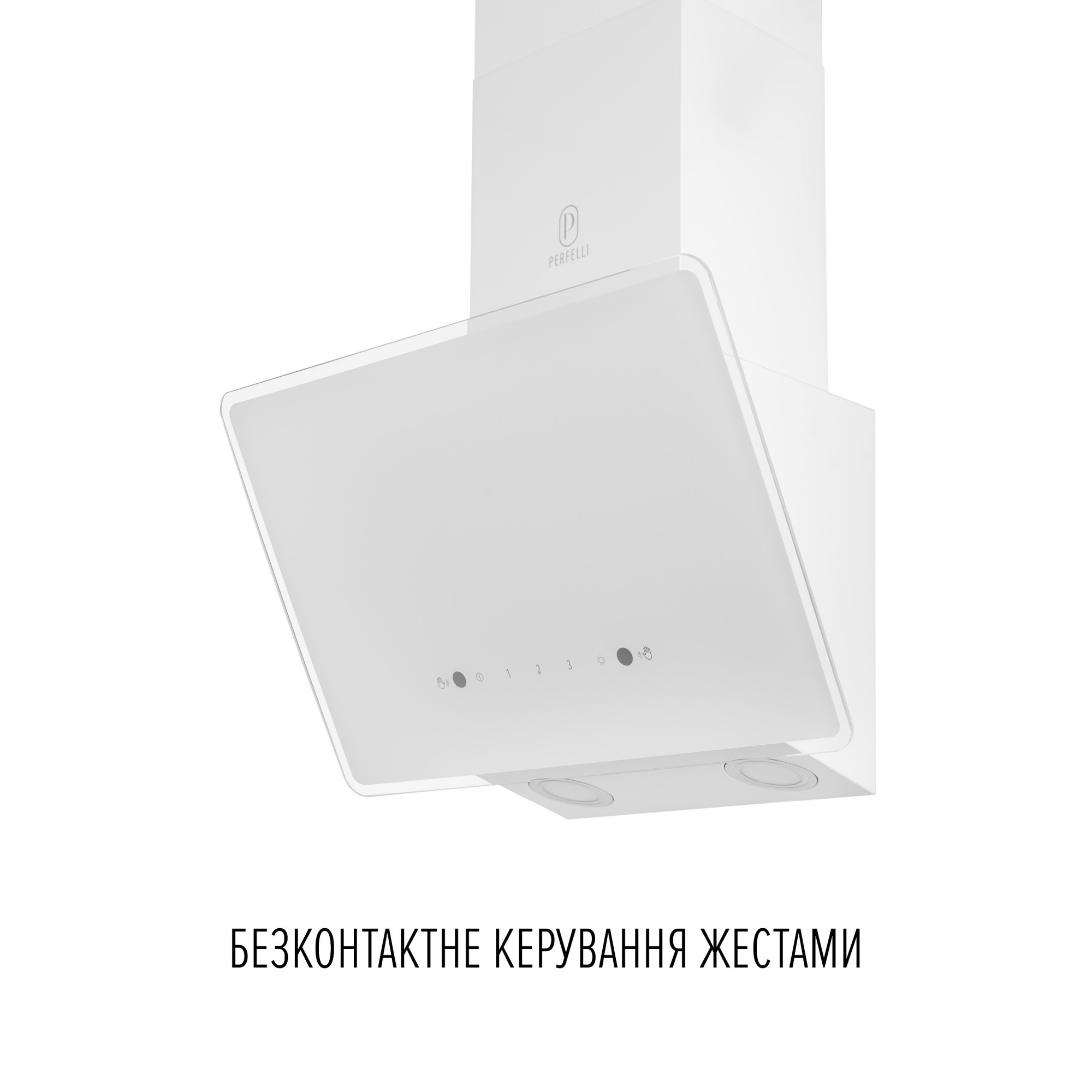 Вытяжка декоративная наклонная PERFELLI VIO 6HW BIANCO - фото 4