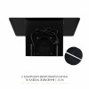 Вытяжка декоративная наклонная WEILOR AURA WDS 53 BLACK (Цвет Черный) - № 10 Вытяжка декоративная наклонная WEILOR AURA WDS 53 BLACK (Германия)- № 10