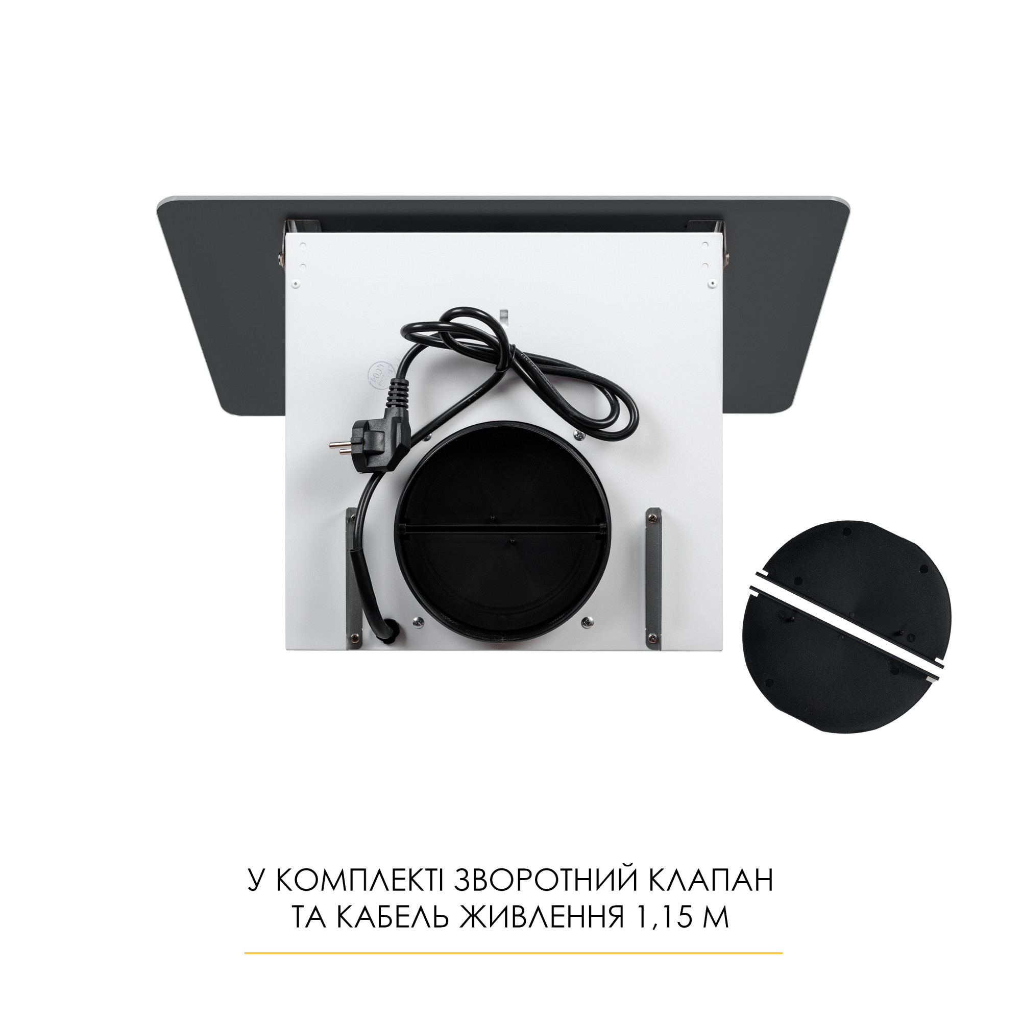 Вытяжка декоративная наклонная WEILOR AURA WDS 53 WHITE - фото 10