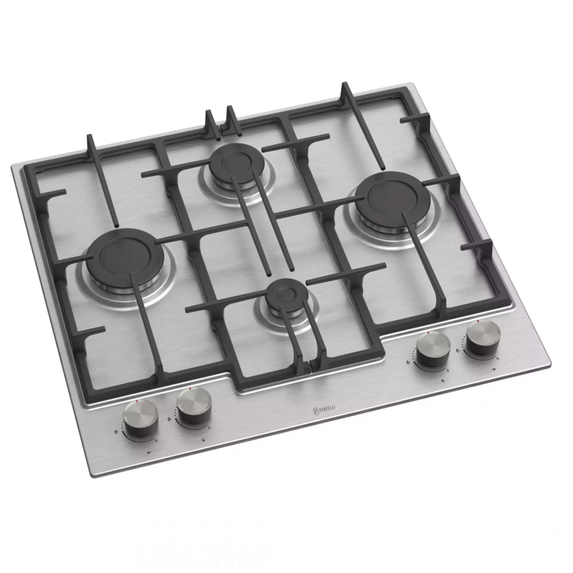 Варильна поверхня на металі PERFELLI PERLA M60C INOX (Колір Нержавіюча сталь), Атикул 5902767155847 |  купить на AQUILA.UA - фото 1