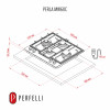 Варочная поверхность на металле PERFELLI PERLA MW60C BIANCO (Италия)- № 3