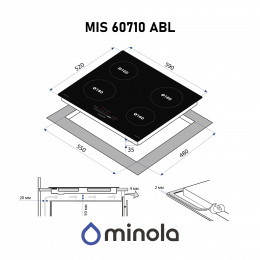 Поверхня індукційна Minola MIS 60710 ABL