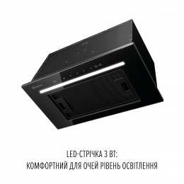 Витяжка повновбудована PERFELLI LIANA 5 NW NERO SILENZIO