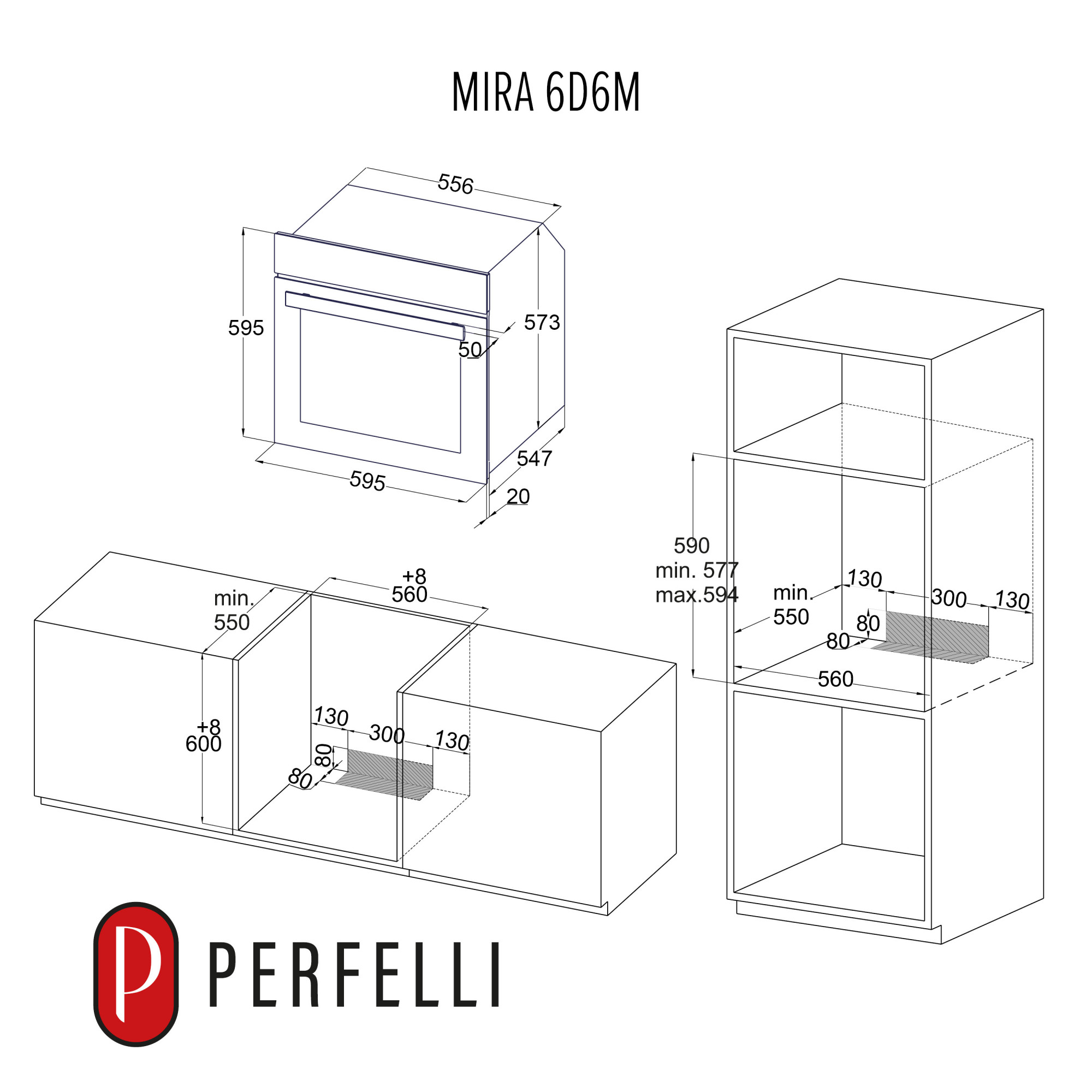 Духовой шкаф электрический PERFELLI MIRA 6D6M INOX - фото 2