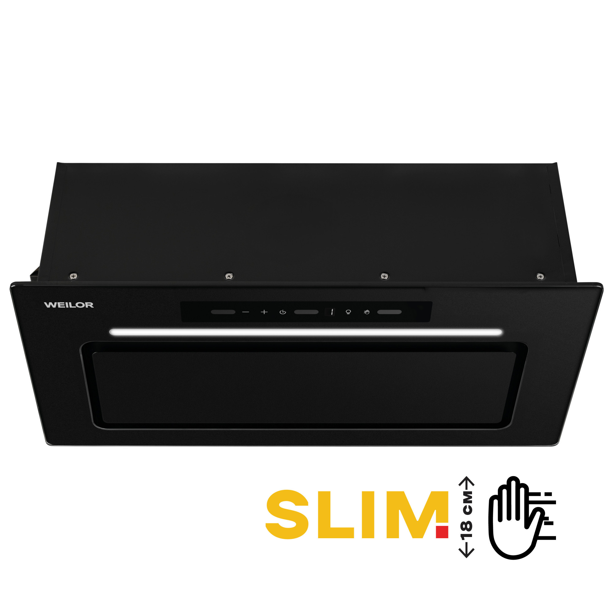 Витяжка повновбудована WEILOR LUMINA WBG 65 BLACK MATTE (Колір Чорний матовий), Атикул 5905538403291 |Новинка, Знижка купить на AQUILA.UA - фото 1