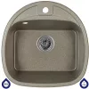 Мойка гранитная кухонная MINOLA MRG 1050-50 Графит (Польша)- № 2