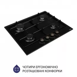 Поверхность газовая на металле MINOLA MGM 61404 BL