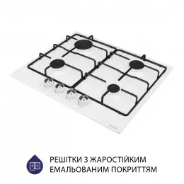 Поверхня газова на металі MINOLA MGM 61404 WH