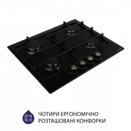 Поверхность газовая на металле MINOLA MGM 614204 BL