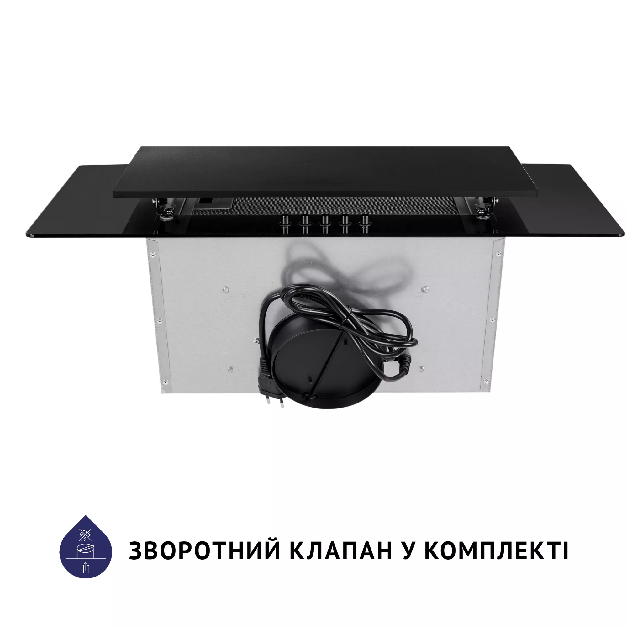 Вытяжка декоративная наклонная MINOLA HDN 6124 BL LED (Цвет Черный) - фото 9 Вытяжка декоративная наклонная MINOLA HDN 6124 BL LED - фото 9