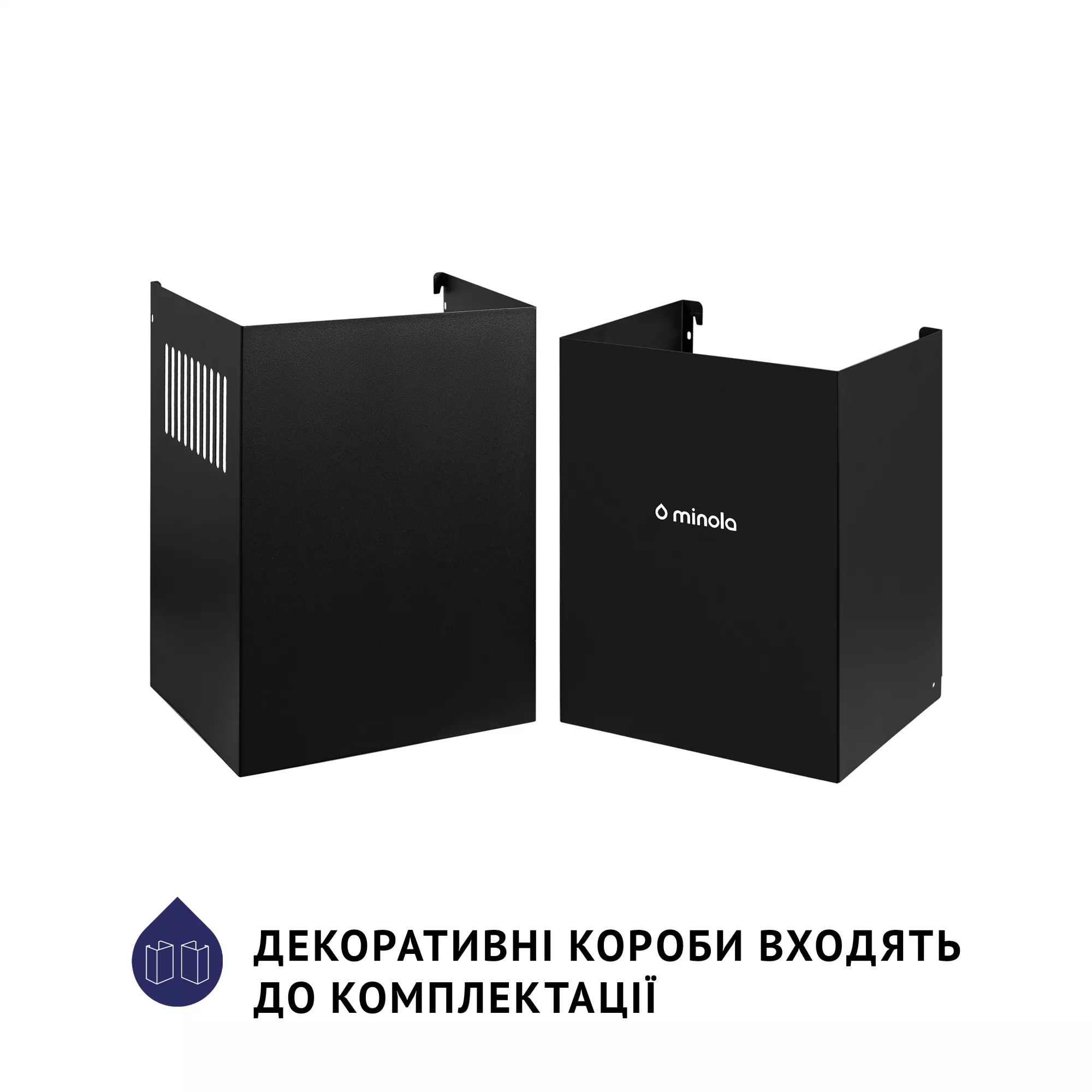 Вытяжка декоративная наклонная MINOLA HDN 6124 BL LED (Цвет Черный) - фото 10 Вытяжка декоративная наклонная MINOLA HDN 6124 BL LED - фото 10