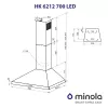 Вытяжка купольная MINOLA HK 6212 BL 700 LED (Польша)- № 11