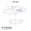 Вытяжка плоская MINOLA HPL 504 I (Польша)- № 9