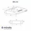 Вытяжка плоская MINOLA HPL 513 BL (Цвет Черный) - № 11 Вытяжка плоская MINOLA HPL 513 BL (Польша)- № 11