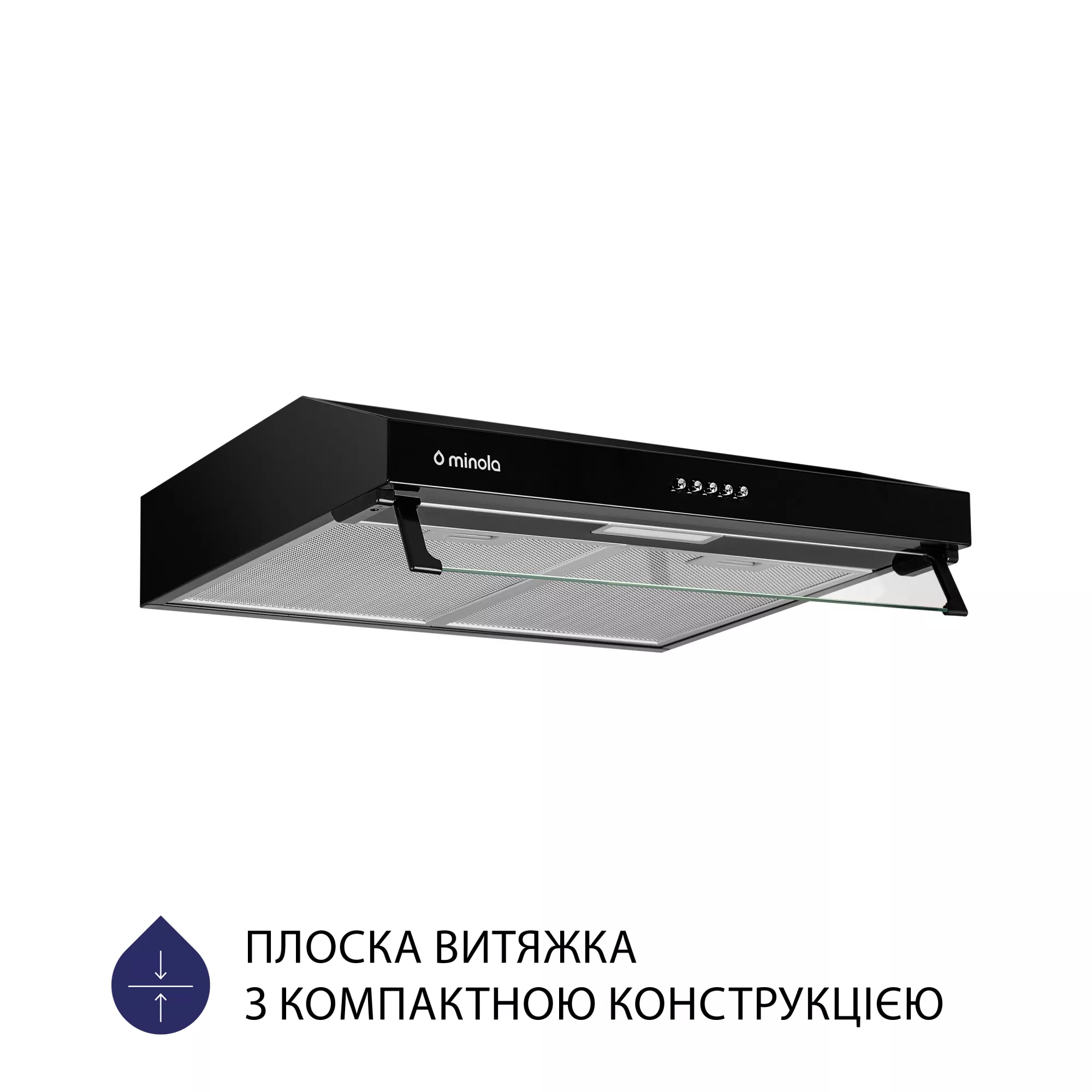 Вытяжка плоская MINOLA HPL 514 BL - фото 2