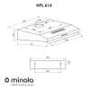 Вытяжка плоская MINOLA HPL 614 I (Цвет Нержавеющая сталь) - № 11 Вытяжка плоская MINOLA HPL 614 I (Польша)- № 11