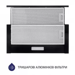 Витяжка телескопічна MINOLA HTLS 6234 BL 700 LED GLASS