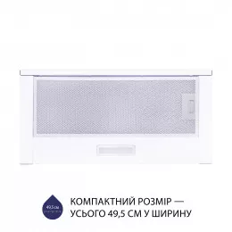 Витяжка телескопічна MINOLA HTL 5714 WH 1100 LED