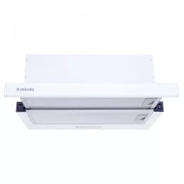 <smal>Витяжка телескопічна</smal><br> MINOLA HTL 6734 WH 1100 LED GLASS