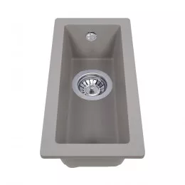Мойка кухонная гранитная PERFELLI ESTO PGE 101-22 GREY METALLIC