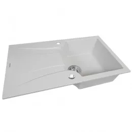 Мойка кухонная гранитная PERFELLI FELICINETTO PGF 114-78 WHITE
