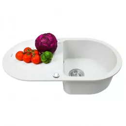 Мойка кухонная гранитная PERFELLI IZETTA OGI 114-78 WHITE