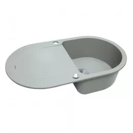 Мойка кухонная гранитная PERFELLI IZETTA OGI 1141-78 GREY METALLIC