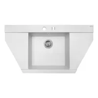 Мойка кухонная гранитная Perfelli MAJESTIC TGM 125-96 WHITE