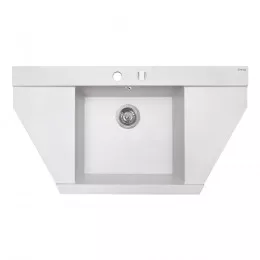 Мийка кухонна гранітна Perfelli MAJESTIC TGM 125-96  WHITE
