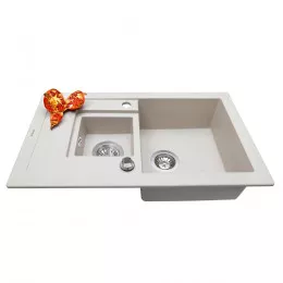Мойка кухонная гранитная PERFELLI PIERRA PGP 536-78 LIGHT BEIGE