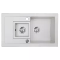 Мойка кухонная гранитная Perfelli PIERRA PGP 536-78 WHITE