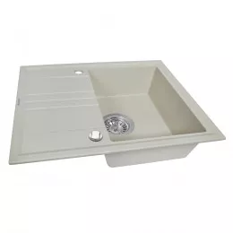 Мойка гранитная кухонная PERFELLI SILVE PGS 134-64 LIGHT BEIGE