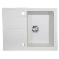 Мойка кухонная гранитная Perfelli SILVE PGS 134-64 WHITE