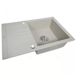 Мойка гранитная кухонная PERFELLI TINO PGT 134-66 LIGHT BEIGE