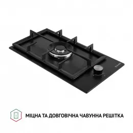 Поверхня газова Domino на металі PERFELLI HGM 31404 BL