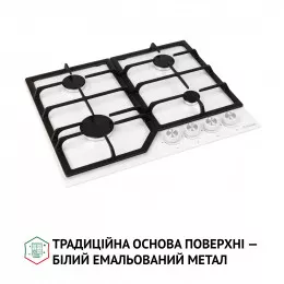 Поверхня газова на металі PERFELLI HGM 61424 WH