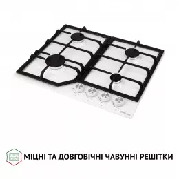 Поверхня газова на металі PERFELLI HGM 61424 WH
