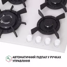 Поверхня газова на склі PERFELLI HGG 61687 WH