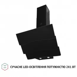 Вытяжка декоративная наклонная PERFELLI DNS 6482 D 850 BL LED