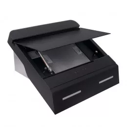 Вытяжка декоративная наклонная PERFELLI DNS 6723 B 1100 BL LED Strip