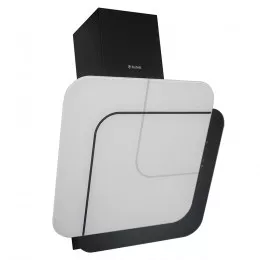 Вытяжка декоративная наклонная PERFELLI DNS 6753 B 1100 WH/BL LED Strip